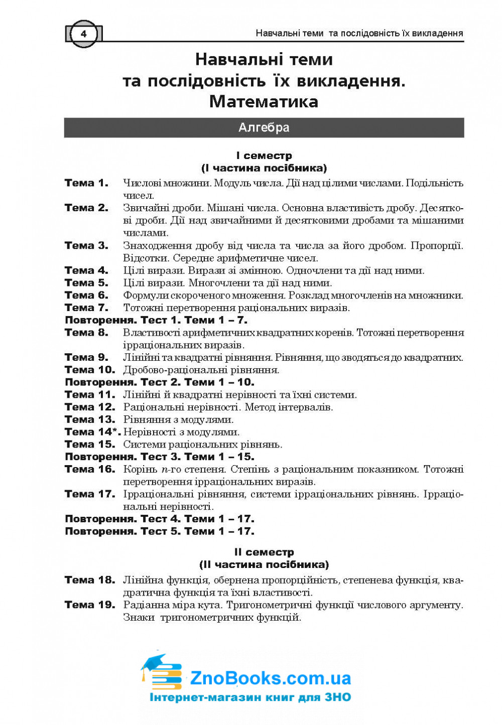 ЗНО 2022 Математика: Комплексне видання ( Клочко ) Алгебра Частина 1. Навчальна книга - Богдан 4